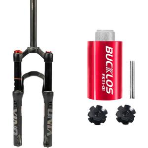 BUCKLOS 24 inch Straight MTB Air Suspension Fork & Bike Fork Star Nut Setting Install Tool with Star Nuts Introductory Version