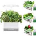Aero Garden Harvest XL Indoor Garden Hydroponic System with LED Grow Light and Herb Kit, Holds up to 6 Pods, White