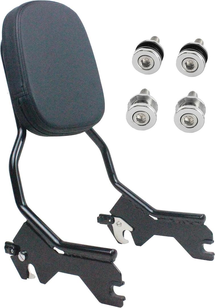 YHMOTO Detachable Sissy Bar Upright Passenger Backrest With Docking Hardware Kit Fit For Harley Softail Slim FLSL Heritage Classic FLHCS FLHC Street Bob FXBB 2018-2023