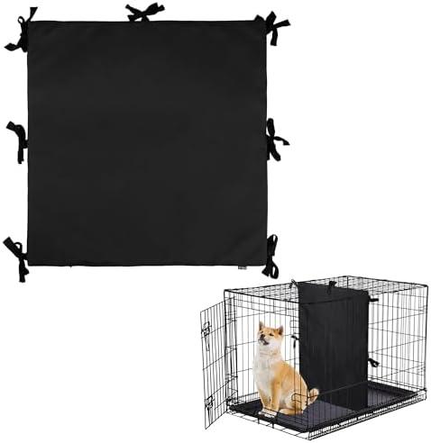 Leekalos Soft Dog Crate Divider Panel (Divider Only, Without Crate), Warm Thick Dog Kennel Divider with Ties, Dog Crate Accessories for Puppy Crate Training, Black, 28.3" H x 27“W Leekalos Soft Dog Crate Divider Panel (Divider Only, Without Crate), Warm Thick Dog Kennel Divider with Ties, Dog Crate Accessories for Puppy Crate Training, Black, 28.3" H x 27“W