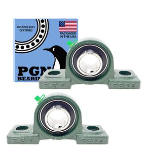 PGN UCP206-20 Pillow Block Bearing - Pack of 2 Mounted Pillow Block Bearings - Chrome Steel Bearings with 1 1/4" Bore - Self Alignment