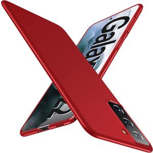 Gxmeuie Ultra Thin Case for Samsung Galaxy S22/S22+/S22 Ultra, Slim Phone Case [Silky Touch] Matte Hard PC Back Cover with Camera Protection for Samsung S22/S22 Plus/S22 Ultra 5G (S22, Red)