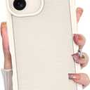 MZELQ for iPhone 17 Case 2025 Case, Silicone Wave Ripple Cute Pattern, Camera Protection Soft Slim Shockproof for Girls Women -White