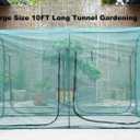 Poray Large Tunnel 10FTx6FT Plant Netting Cover, 6FT Tall Crop Cage Tomato Netting,Pest Guard Cover for Vegetables &Fruits,Durable Gardening Net for Plant and Animal