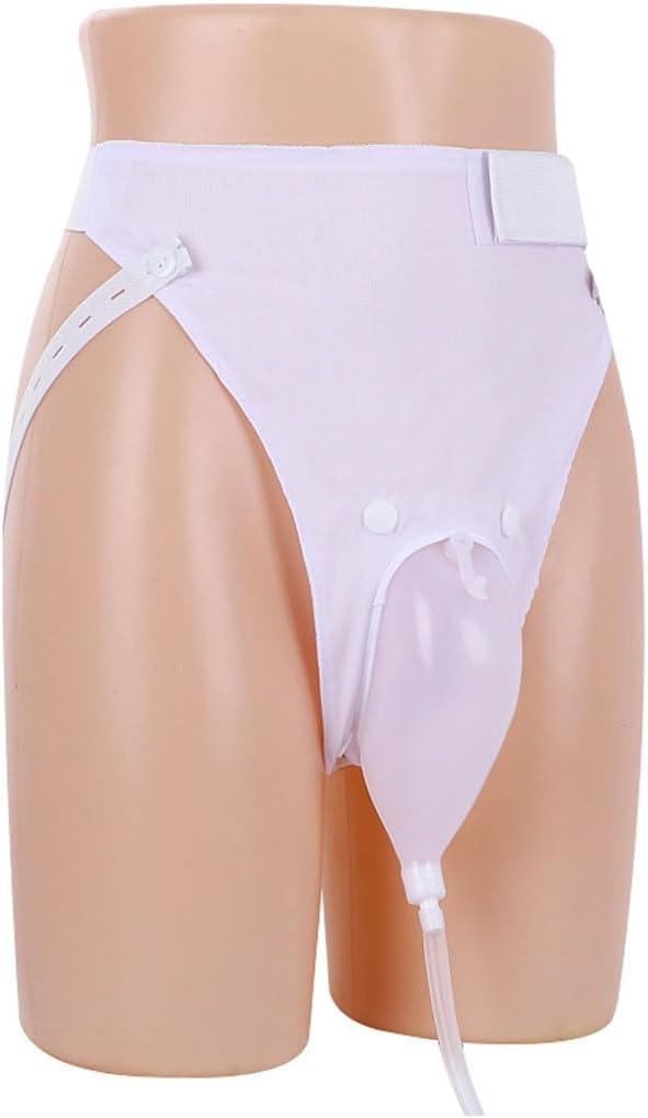 Female External Catheter Condom Catheters A Reusable Portable Women's Comfortable Urine System Equipped with a Silicone Urine Collector with 2 Catheterization Bags (Women Type White)