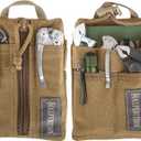 MAXPEDITION Platy Pocket Organizer, Durable EDC Tool Pouch for Men, Neck Wallet with Paracord Lanyard, Holds Flashlight, Multitool, Pen, Notebook (4" x 6", Dark Tan)