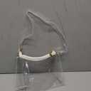 Stadium Approved Bags for Women -Shoulder Bags PVC Purse, Concert Bag (Clear-plastic Strap)