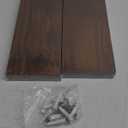 WELLAND Bradley Floating Shelves Handmade Wood Wall Shelf Set of 2,Tudor Oak Wall Mount Shelf (Set of 2, 12 inch) (Light Brown)