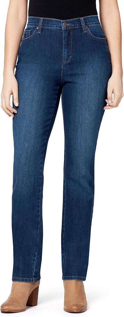 Gloria Vanderbilt Womens Amanda Classic High Rise Tapered Jean Petite (16 Short, Scottsdale)