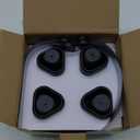 Fly Fans for Tables, Fly Fan Outdoor Indoor Keep Flies Away, Table Top Spinner with Holographic Blades, Flies Deterrent for Picnic, Restaurant, Party, Home, BBQ (4 Pack)