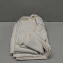 Cream Natural Linen Curtains 84 inch Length 2 Panels Set Neutral Rustic Farmhouse Living Room Drapes Back Tab Light Filtering Privacy Semi Sheer Curtains 84 inches Long Ivory Colored 38" Wx84 L