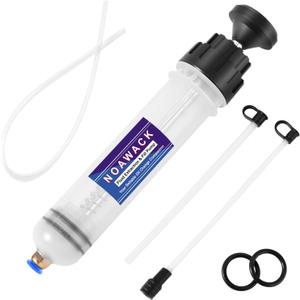 Fluid Extractor Pump, Manual Oil Extractor for Cars, ATVs & Lawn Mowers - Oil Transfer Pump with Flexible Hoses, Brake/Transmission Fluid Extractor, Oil Change Tools 7 oz (200 ml)