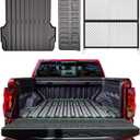 Truck Bed Mat for Chevrolet Colorado 2023-2026 (StowFlex Tailgate) & GMC Canyon 2023-2026 (MultiStow Tailgate), Heavy Duty TPE All Weather Bed Liner, FREE Bonus Tailgate Liner & Cargo Net Included