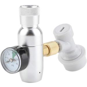 16g Regulator CO2 Charger Kit Gas Disconnect Stainless Steel Beer Kegerator Home Draft Beer Bottle Homebrew Accessories(0-60PSI)
