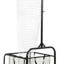 Volleyball Setter Training Equipment Volleyball Setting Trainer Setter Net with 2 Target Hoop Size 5 Angle and Height Adjustments Ball Collection Bag