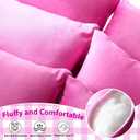 Geelin 6 Pack Small Pillows for Travel 7"x11" Mini Pillows Bulk with Zipper Epe Foam Soft Machine Washable Tiny Cushion for Sleeping Airplane Car Neck Lumbar Nap Pets (Classic,Pink)