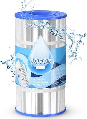 ROYOR CX900RE Pool Filter Cartridge - Compatible with Hayward C900 Pool Filter Cartridge, Pool Filter Replacement for PA90 Filbur FC-1292, Unicel C-8409, 90 Sq.ft. Porpoise Pool Filter Cartridge