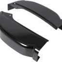 Cab Corners Compatible with 1999-2007 Chevy Chevrolet Silverado GMC Sierra 4 Door Extended Cab Trucks Replacement for 0856-115 0856-116 Black (Pair)