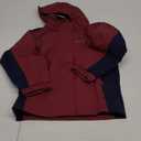 Girls Boys Rain Jackets, Lightweight Waterproof Kids Rain Coats with Hood Windbreakers for Kids (Size 5-6, Berry)