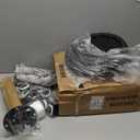 Swivel Rolling Stool with Wheels Height Adjustable Stool Chair Drafting Chair with Backrest Black