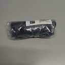 Herseas Women's Loop Straps Bikini Sets 2 Piece Shine Ribbed Swimsuits Ruched High Waisted Bathing Suits (Black, XS)