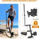 Heavy Duty Boat Trailer Steps with Safety Handle, Non-Slip Mat, Universal Fit for Boat Trailers Tongue Steps, Easy Assembly, 3 Steps