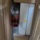 Bestier Floating Shelving 31" Kitchen Wall - Mounted Shelf with Towel Bar Hooks Coffee Bar Shelf, Hanging Display Rack Bookshelf Living Room Decor Bathroom - White Marble (31.5 Inch)