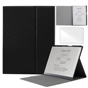 Case for Remarkable 2 Tablet, Multiple Angle, Stylus Holder, Includes a Screen Protector, Lightweight Protective Cover for Remarkable 2 Paper Tablet 10.3 Inch(2020 Released).Black (One Size)