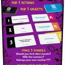 Hasbro Gaming Fork Milk Kidnap Game for Adults Only, an Adult Party Game of Questionable Choices, Ages 17+, for 3 to 10 Players, Hilarious NSFW Card Games (Multicolor)