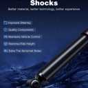 Rear Shocks Absorbers,ECCPP Gas Shocks for Nissan fits 2005-2018 for Nissan Frontier,2009-2012 for Suzuki Equator Pair Shocks with 345067
