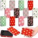 Zhengmy 12 Pcs Christmas Gift Card Holders Tin Gift Card Boxes Bulk Christmas Metal Tins Cute Box Holders with Lids for Xmas Stocking Stuffers Money Cards Party Favors