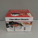 Hamilton Beach Electric Deep Fryer with 3 Baskets and Lid, 4.5 Liters / 19 Cups Oil Capacity, Temperature Control, View Window, Professional Style, 1800 Watts, Stainless Steel (35034)
