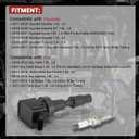 UF817 Ignition Coil Pack and Iridium-Platinum Spark Plugs Set of 4 Compatible with Hyundai Elantra Tucson Sonata Kia Forte Soul 2015-2022 1.6L L4 Replaces#GN10910