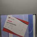 VIZ-PRO Magnetic Whiteboard Easel Black, 36 x 24 Inches, Portable Dry Erase Board Height Adjustable for School Office and Home