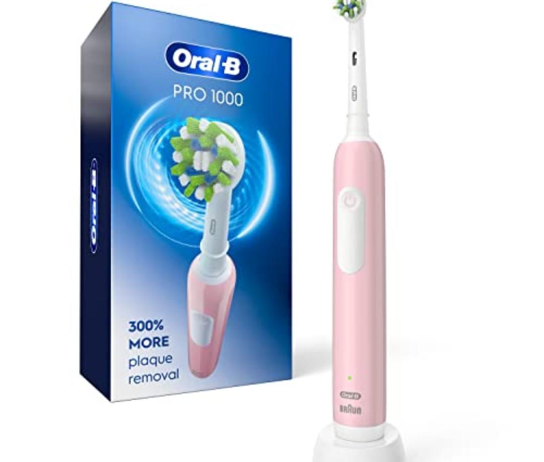 Oral-B Pro 1000 Rechargeable Electric Toothbrush, Pink No Brush Included