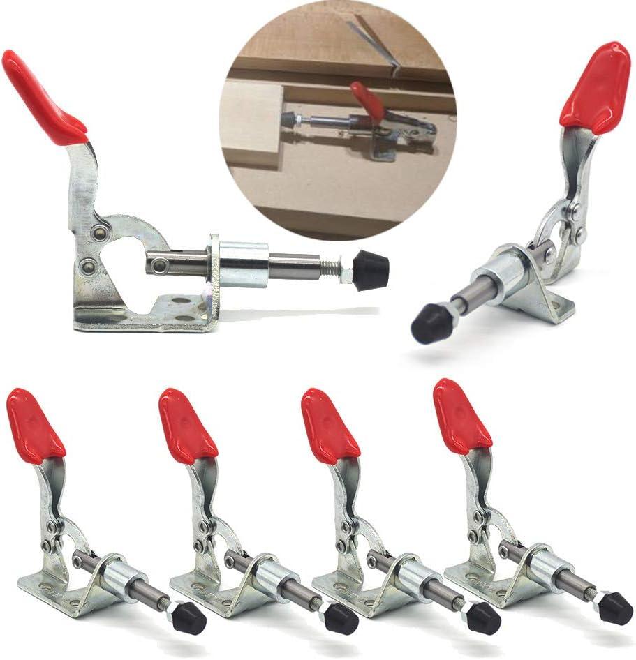 Push Pull Action Toggle Clamps 6 PACK 301AM Latch Anti-slip Hand Tool 110Lbs Holding Capacity Quick Release Clamp (301AM)