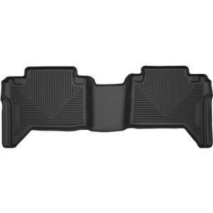 Husky Liners X-act Contour Floor Mats | Fits 2005-2023 Toyota Tacoma, Double Cab | 2nd Row, 1-pc Black - 53801