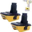 Lasica 2Pack DCA1820 18V to 20V Adapter Compatible with Dewalt 18V XRP Tools - Compatible with De-Walt Battery Adapter Work with 20V Max Battery DCB201 DCB203 DCB204 DCB206