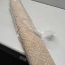 LUMI Indoor Door Mat, Absorbent Non-Slip Thin Doormat, Washable Door Mats, Woven Pattern Inside Floor Mat, Ideal for Entryway, Front Door, Home Decor, 32"x48", Woven Taupe