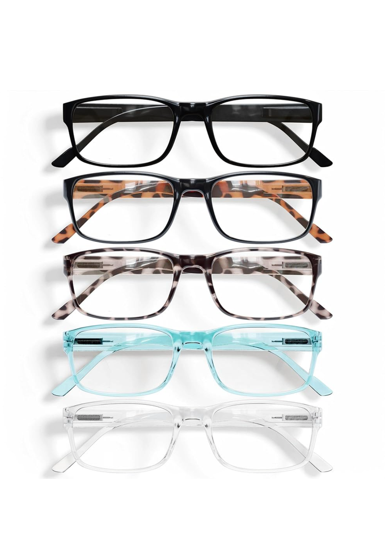 Gaoye Professional Reading Glasses for All Day - Computer Readers with Blue Light Protection - Value Pack