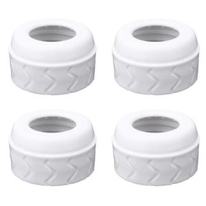 4pcs Bottle Nipple Collars Rings, Compatible with Dr. Brown's Narrow Plastic & Glass Bottles Bottles 4oz & 8oz No Leak or Spills Replacement Bottle Nipple Ring Collars Baby Feeding Accessories