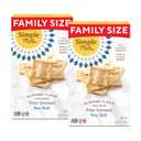 2 x Simple Mills Almond Flour Crackers, Family Size, Fine Ground Sea Salt - Gluten Free, Vegan, Healthy Snacks, 7 Ounce (Pack of 2)