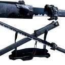 Tiger Tang Dao, Real Walking Sabre Sword, Hand Forged High Carbon Steel Blade, Alloy Fittings, Black Blade