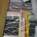 Cumbor 29.7-46" Baby Gate for Stairs, Gifts for Mom-Auto Close Dog Gate for The House, Easy Install Pressure Mounted Pet Gates for Doorways, Easy Walk Thru Wide Safety Gate for Dog, Gray