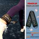 2 x Glitter Ankle Straps for Cable Machine, Women's Glute Kickback Attachments, Gym Cable Straps for Booty Workout, Leg Extension & Hip Abductors