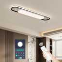 GBMEDZG 3Ft Smart LED Ceiling Lighting,50W High Brightness Linear Flush Mount Light Fixture,36.2" Dimmable Led Ceiling Lamp with Remote Control for Kitchen,Garage,Hallway,Laundry,Study Room.
