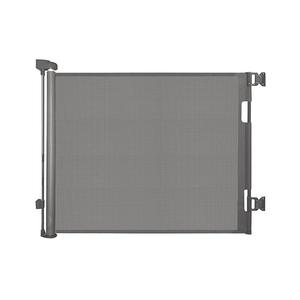 Retractable Baby Gate for Doorways and Stairs, Mesh Safety Gate for Pet, Indoor & Outdoor Use, One-Hand Operation, Easy Installation, 33.6" Tall, Expands to 55" Wide（Grey,33.6"x55")