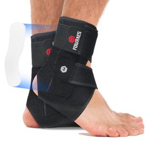 2 Pack Ankle Brace With Side Stabilizers,Ankle Sprain Brace for Men & Women Injury Recovery,Joint Pain Relief,Ankle Support for Running Volleyball Basketball (Medium)