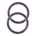 COOLHIYA 2pcs Rhinestone Car Ignition Button Stylish Button Covers Easy Installation Sparkling Car Accessories for Women Fit