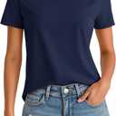 MAGCOMSEN Women's Short Sleeve T Shirt (Blue, M)